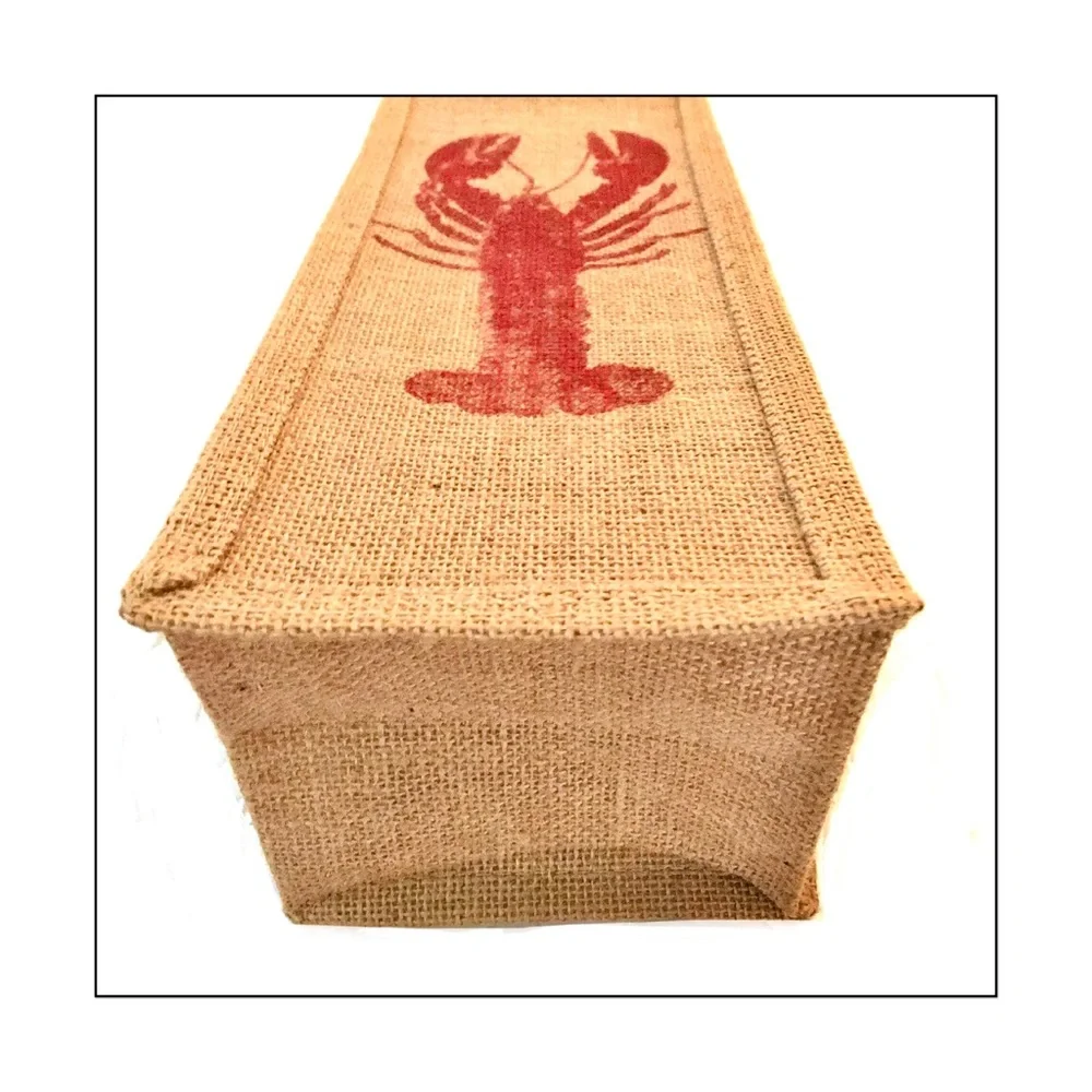 NWT Trio of Reusable Wine Bags in Jute & Cotton